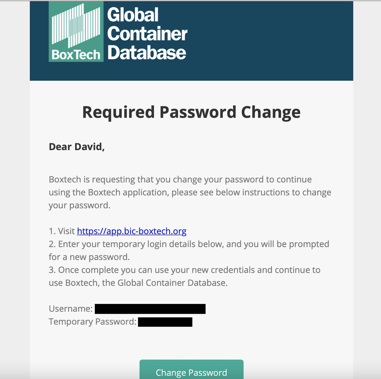 Email notification